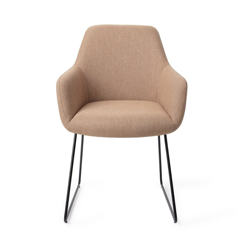 Jesper Home-collectie Hiroo Whisper Wheat Eetkamerstoel - Slide black