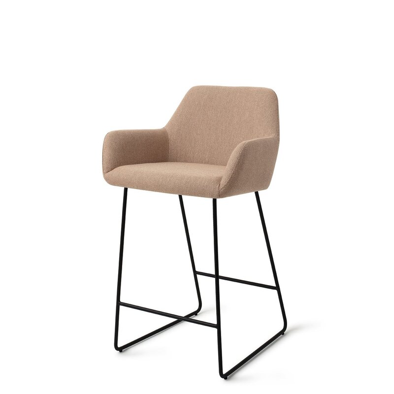 Jesper Home Hiroo Whisper Wheat Bar Stool - Slide black (L)