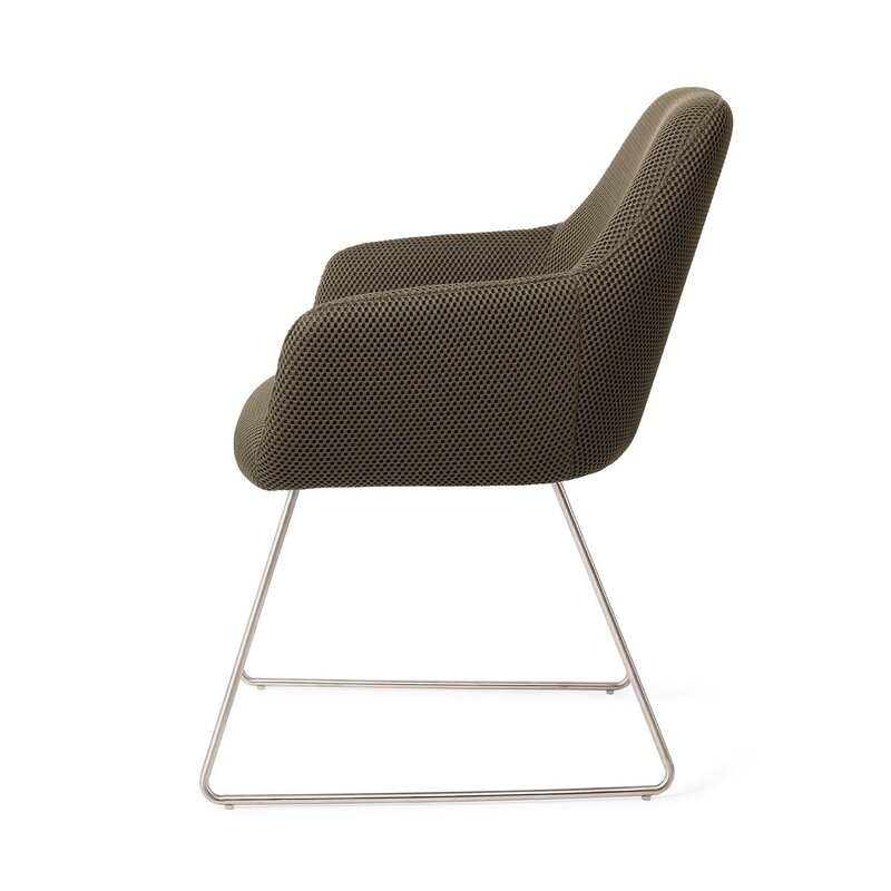 Jesper Home Hiroo Jungle Jewel Eetkamerstoel - Cross steel