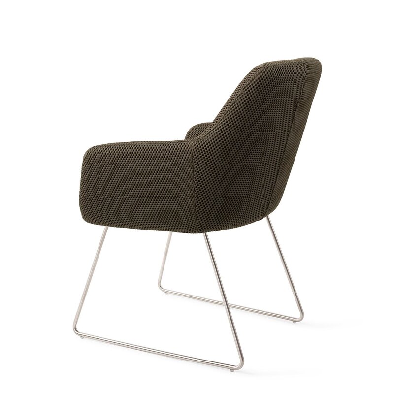 Jesper Home Hiroo Jungle Jewel Eetkamerstoel - Cross steel