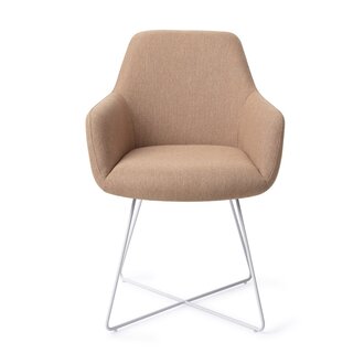 Jesper Home Hiroo Whisper Wheat Eetkamerstoel - Cross white