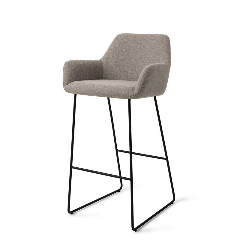 Jesper Home-collectie Hiroo Foggy Fusion Barkruk - Slide black (H)