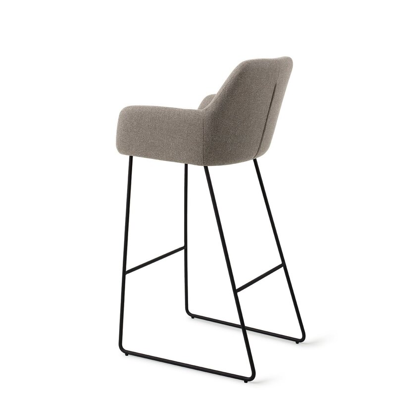Jesper Home-collectie Hiroo Foggy Fusion Barkruk - Slide black (H)