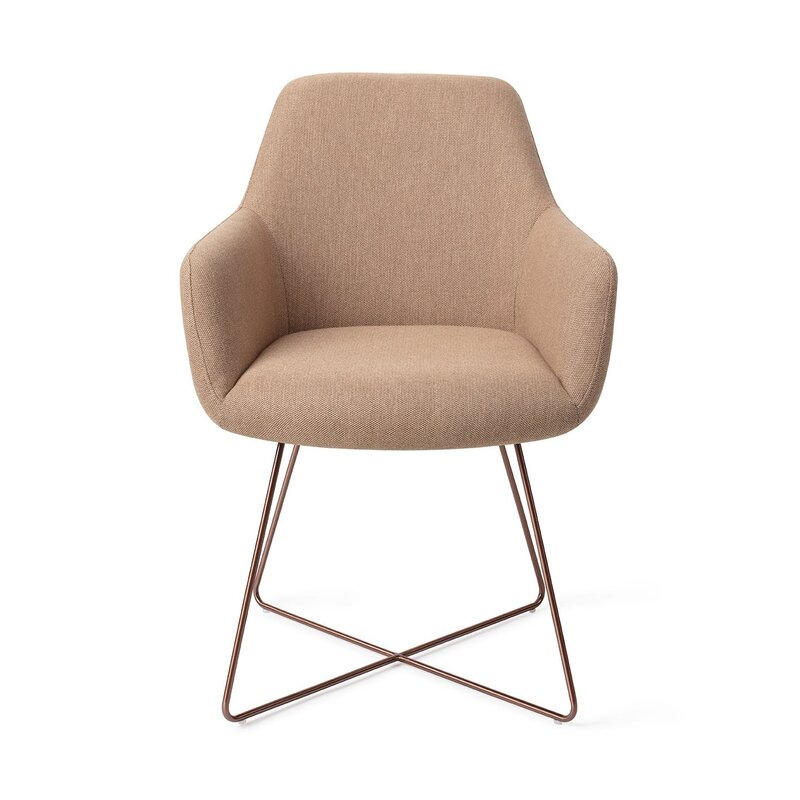 Jesper Home Hiroo Whisper Wheat Dining Chair - Cross Rose_x000D_<br />
_x000D_<br />
Hiroo Whisper Wheat Dining room chair - cross Rose