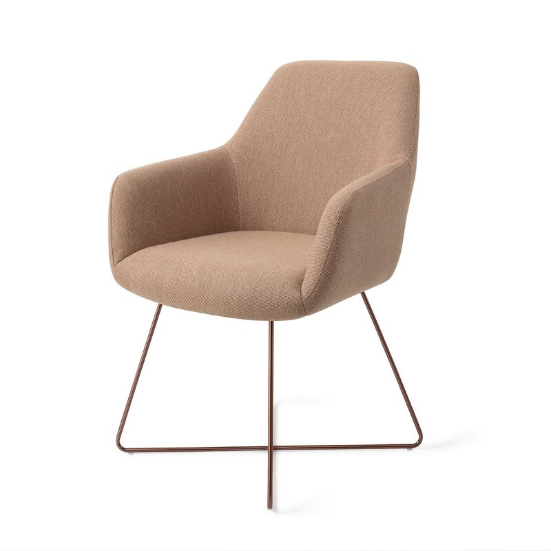 Jesper Home Hiroo Whisper Wheat Dining Chair - Cross Rose_x000D_<br />
_x000D_<br />
Hiroo Whisper Wheat Dining room chair - cross Rose