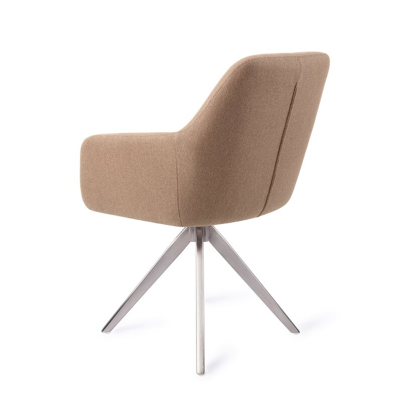 Jesper Home-collectie Hiroo Whisper Wheat Eetkamerstoel - turn  Steel