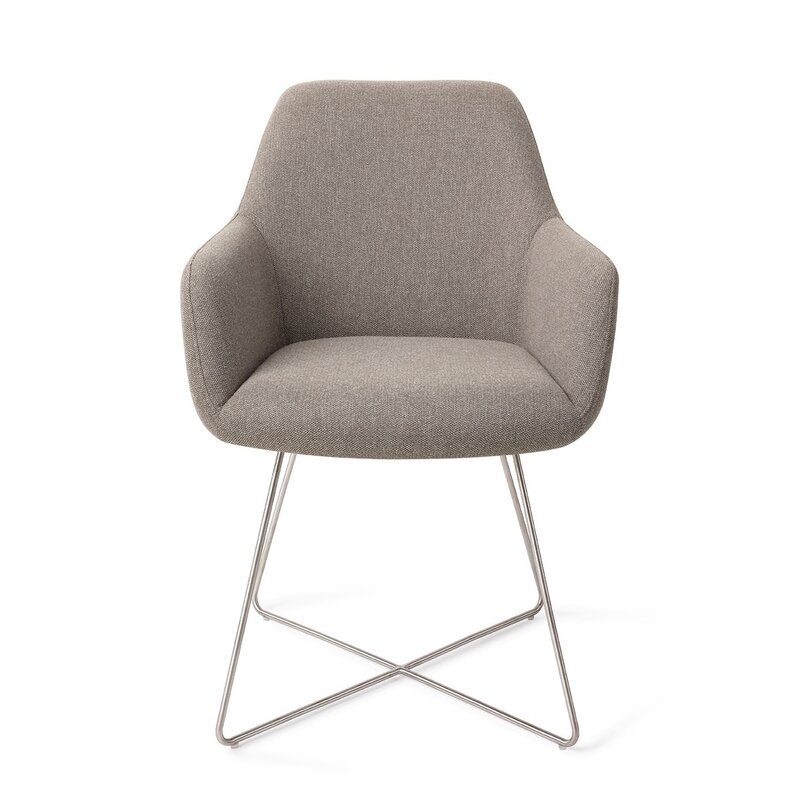 Jesper Home Hiroo Foggy Fusion Dining Chair - Cross Steel