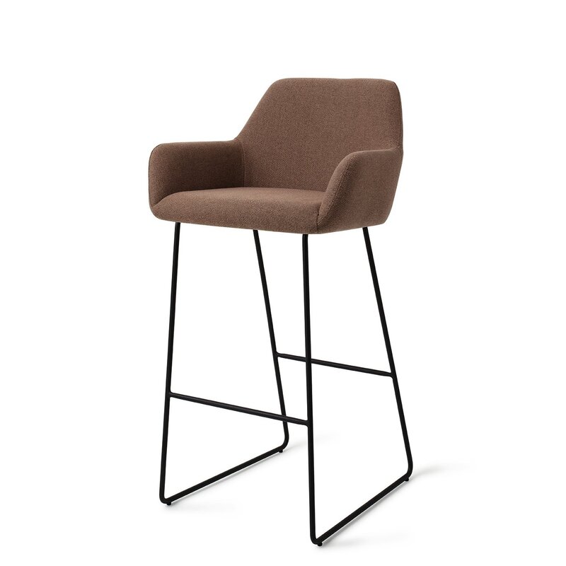 Jesper Home Hiroo Rustieke Rogge Barkruk - Slide black (H)