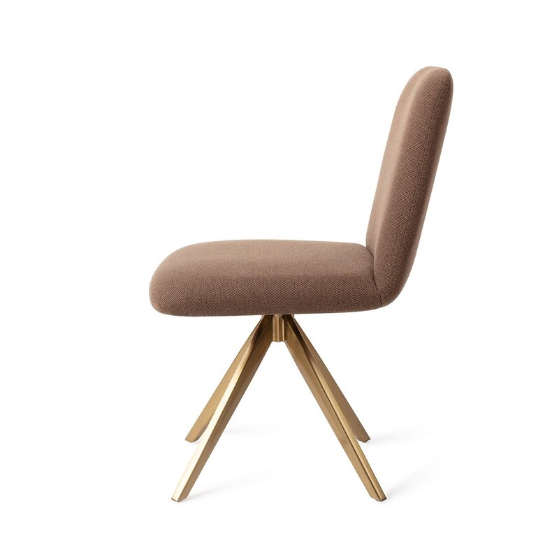 Jesper Home-collectie Taiwa Rustieke Rogge Eetkamerstoel - Goudkleurig