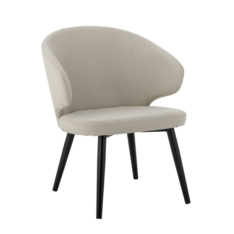Bloomingville-collectie Loon Lounge Chair Nature Polyester