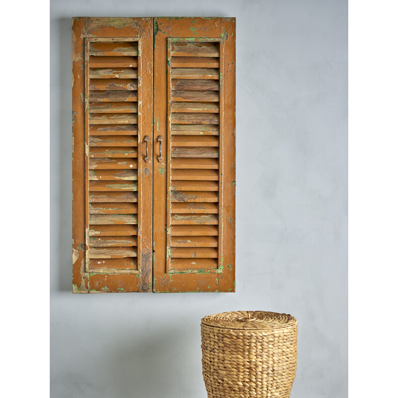 Bloomingville-collectie Granville wanddecoratie groen teruggewonnen hout