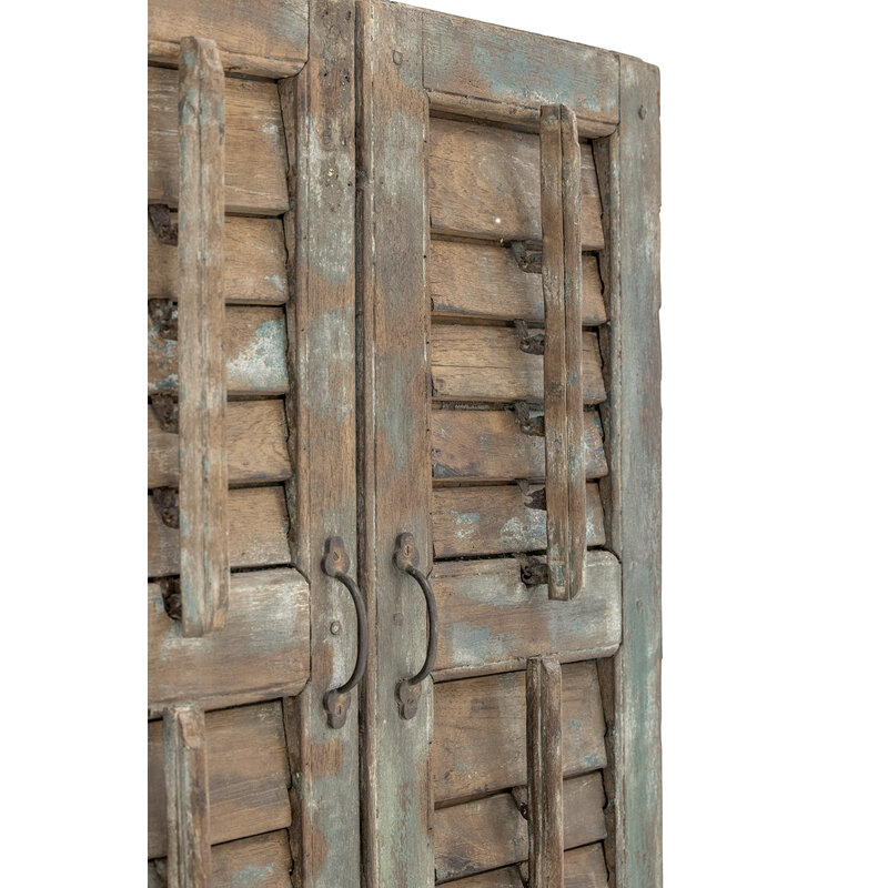 Bloomingville-collectie Granville wanddecoratie groen teruggewonnen hout