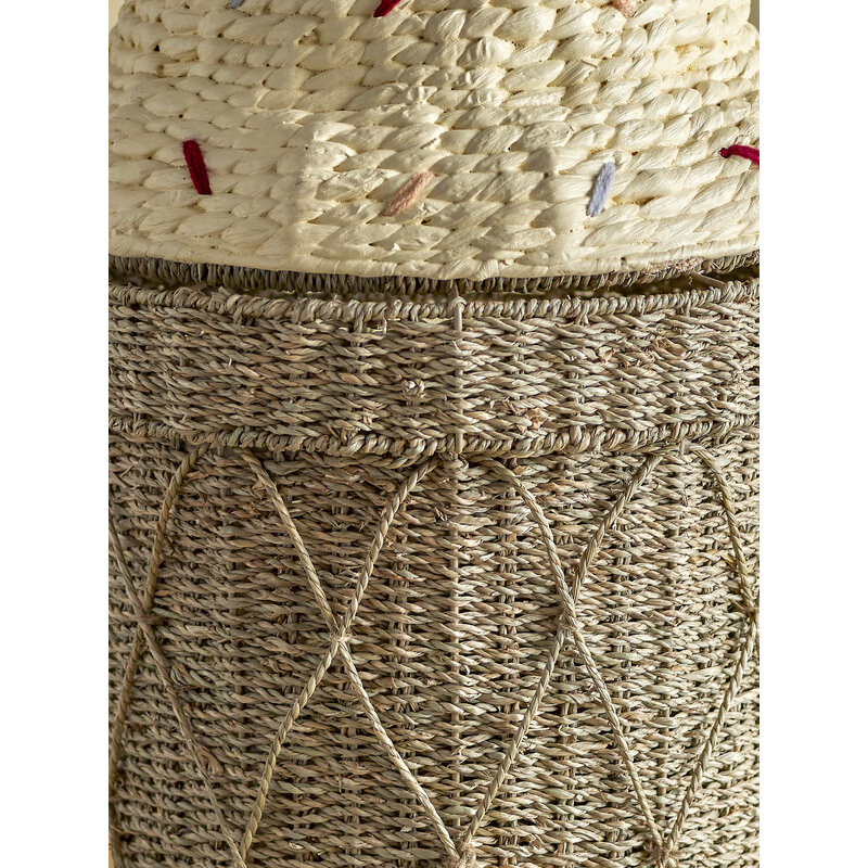 Bloomingville-collectie Cillie Basket w/Lid Nature Water Hyacinth