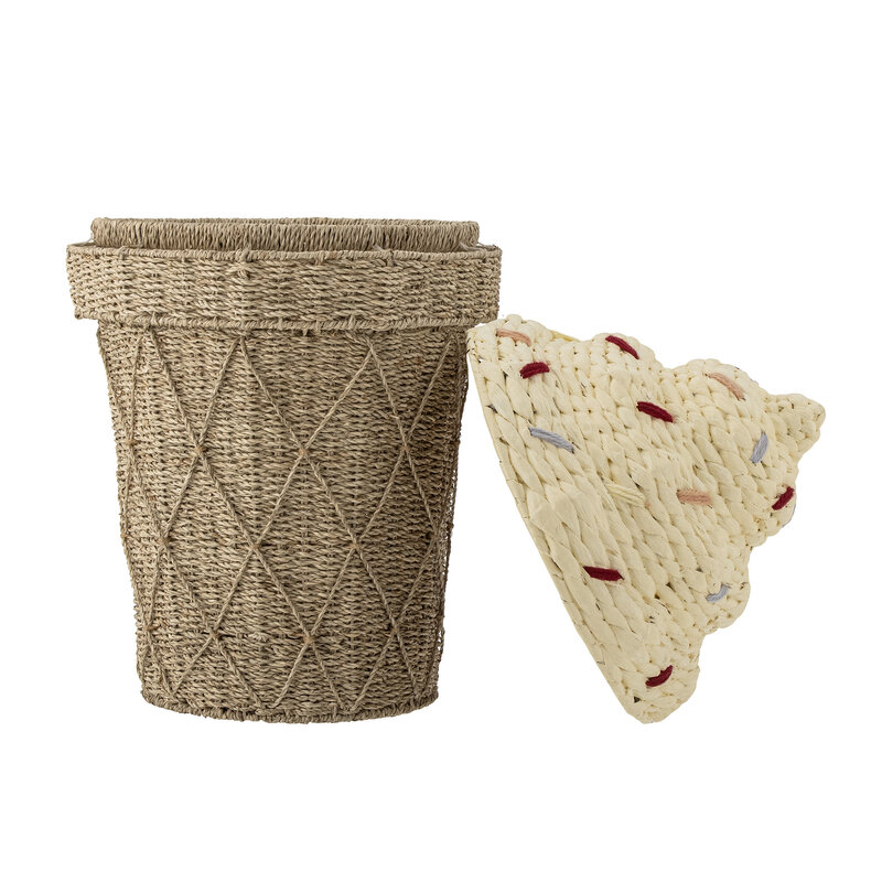 Bloomingville-collectie Cillie Basket w/Lid Nature Water Hyacinth