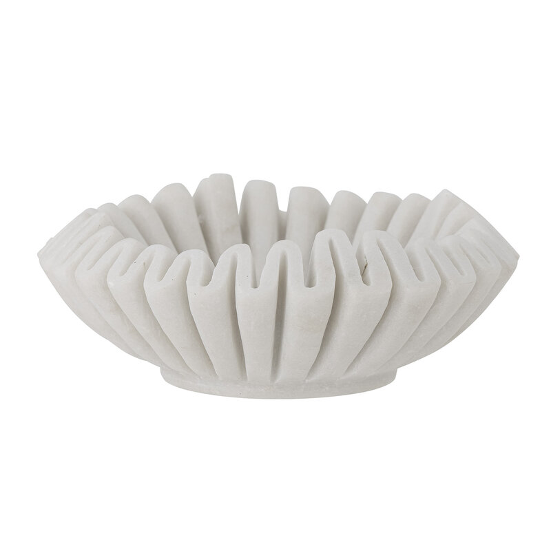 Bloomingville-collectie Harmonia Bowl White Marble