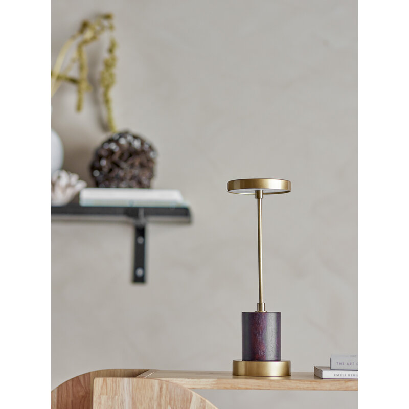 Bloomingville-collectie Chico Draagbare Lamp Oplaadbaar Messing Metaal