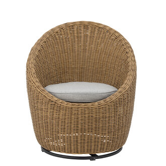 Bloomingville Roccas Loungestoel Bruin Polyrotan