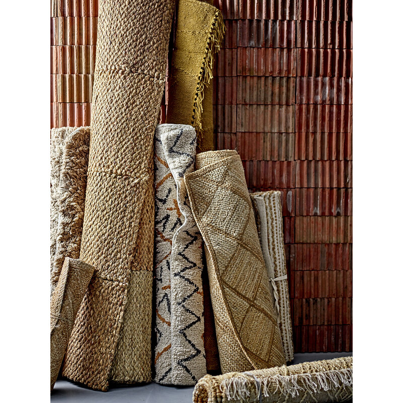 Bloomingville-collectie Curtis vloerkleed naturel jute