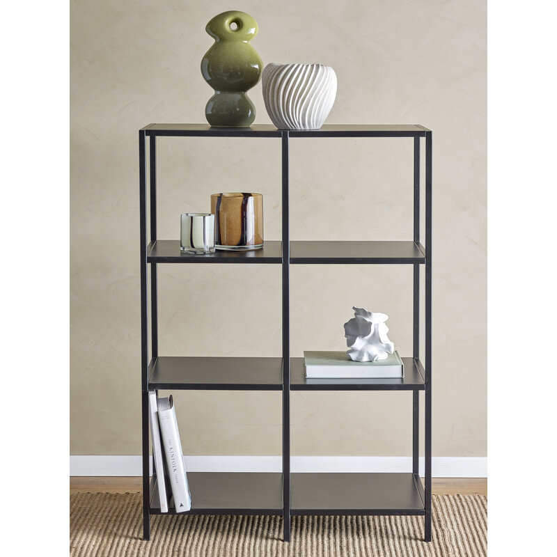Bloomingville-collectie Valde Bookcase Black Metal