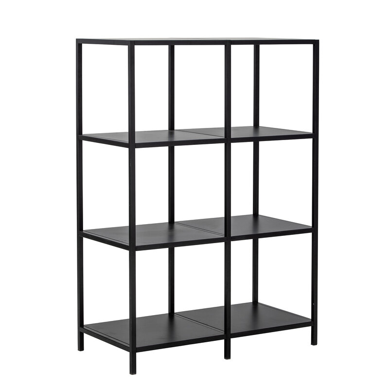 Bloomingville-collectie Valde Bookcase Black Metal
