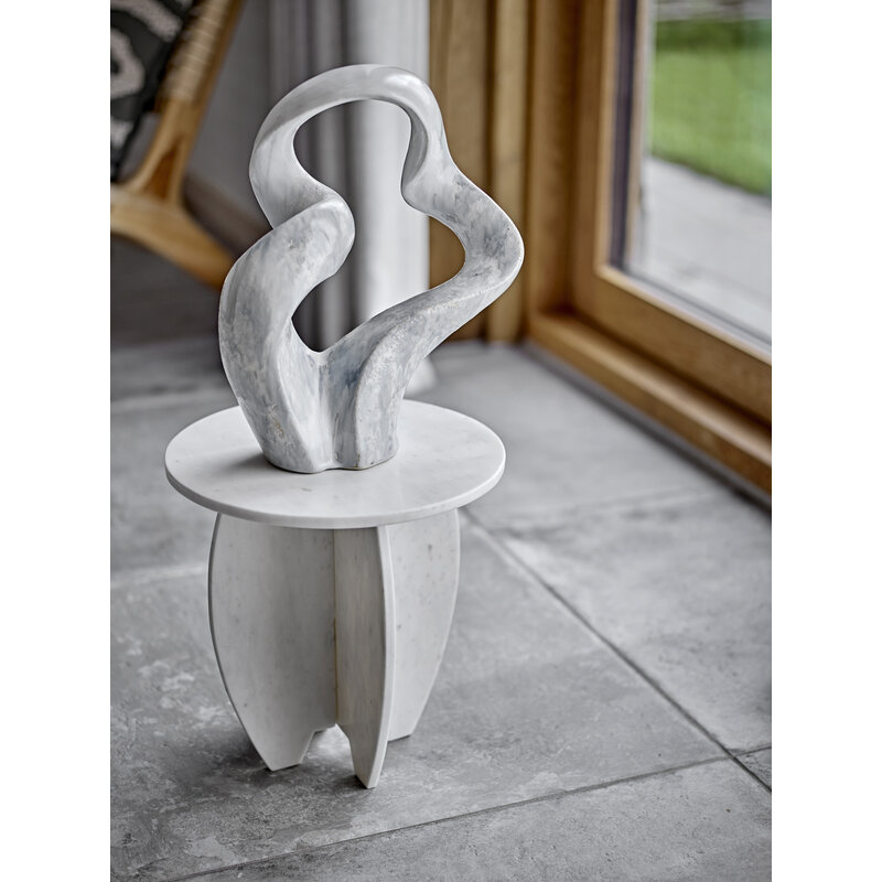 Bloomingville-collectie Sendai Pedestal White Marble