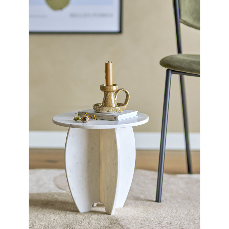Bloomingville-collectie Sendai Pedestal White Marble