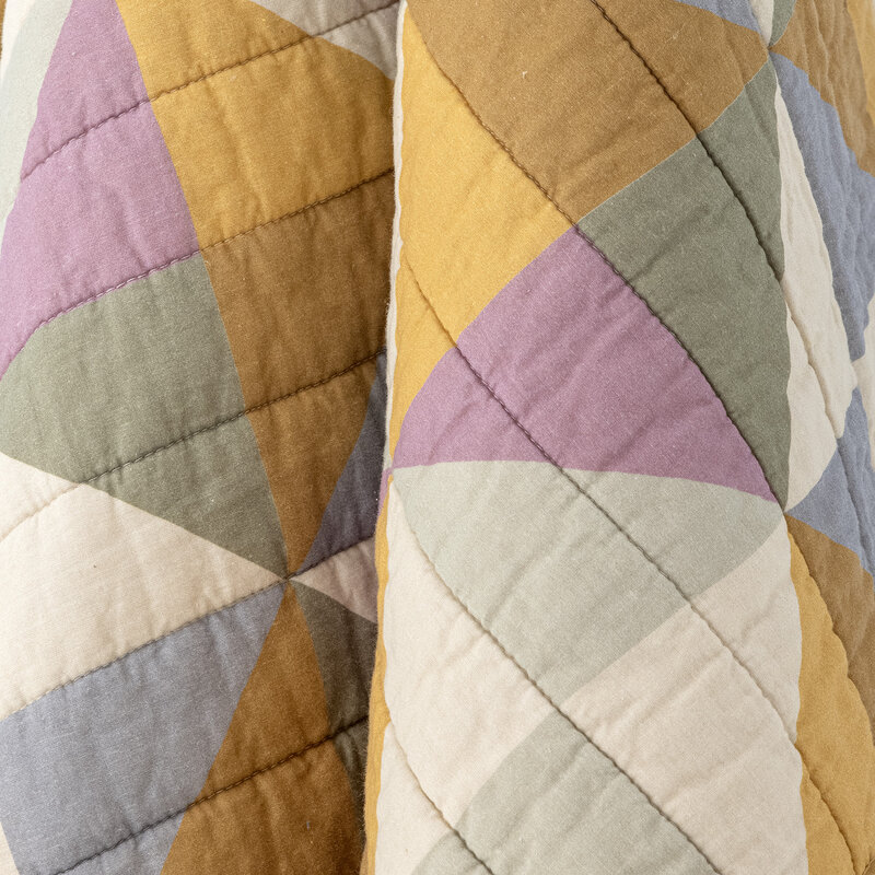 Bloomingville-collectie Crewe Quilt Yellow Cotton OEKO-TEX®