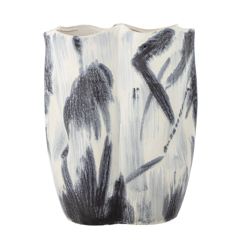 Bloomingville-collectie Elira Vaas Zwart aardewerk