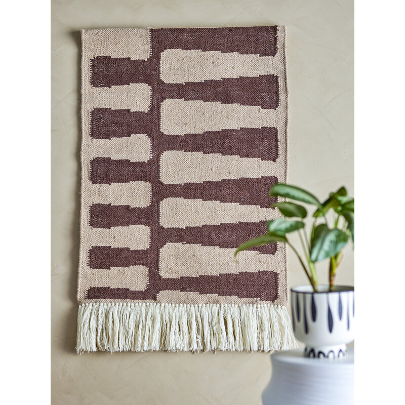 Bloomingville-collectie Bilston Wall Decor Brown Wool