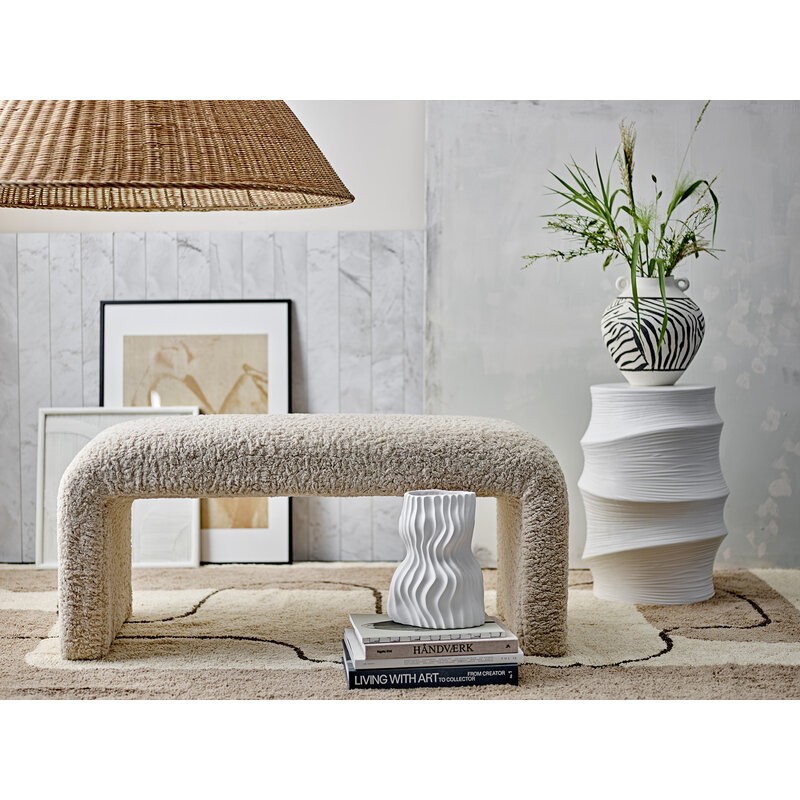 Bloomingville-collectie Volise Side Table White Stoneware