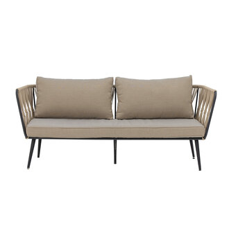 Bloomingville Pavone Sofa Brown Metal