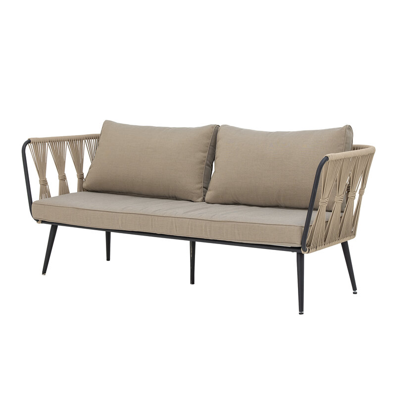 Bloomingville-collectie Pavone Sofa Brown Metal