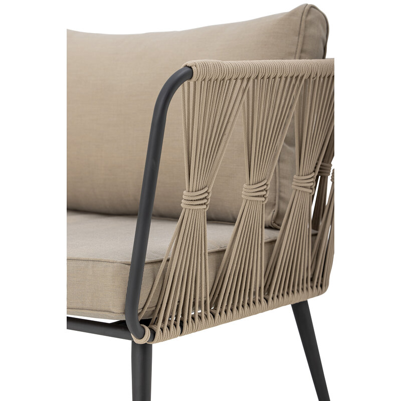 Bloomingville-collectie Pavone Sofa Brown Metal