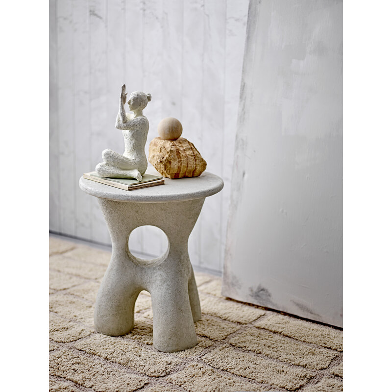 Bloomingville-collectie Amiee Side Table White Polyresin