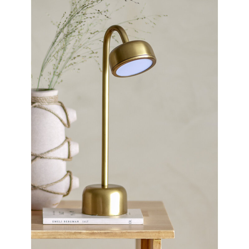 Bloomingville-collectie Niko Draagbare Lampe Oplaadbaar Messing Metaal