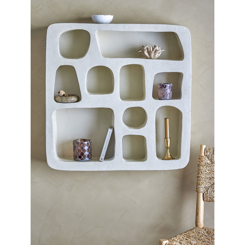 Bloomingville-collectie Antonio Shelf Nature Polyresin