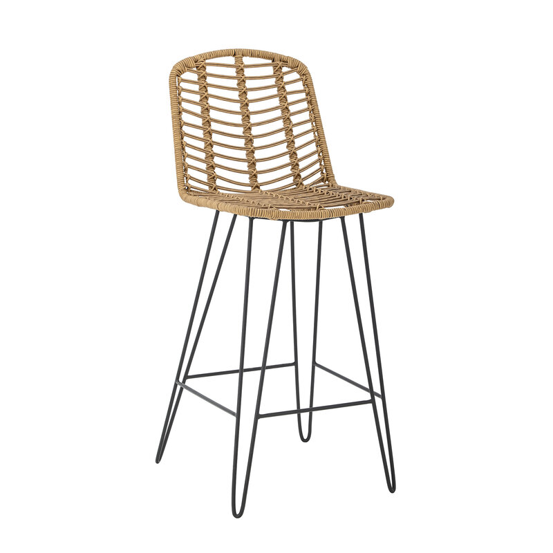 Bloomingville-collectie Vargas Bar Chair Nature Polyrattan