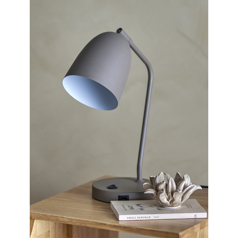 Bloomingville-collectie Lemar Table lamp Grey Metal