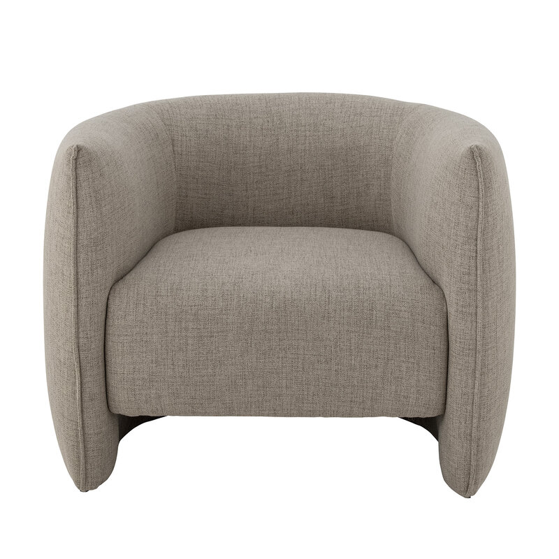 Bloomingville-collectie Bacio Lounge Chair Nature Recycled Polyester
