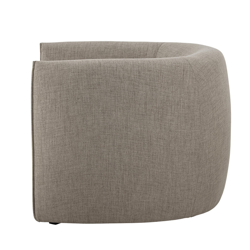 Bloomingville-collectie Bacio Lounge Chair Nature Recycled Polyester
