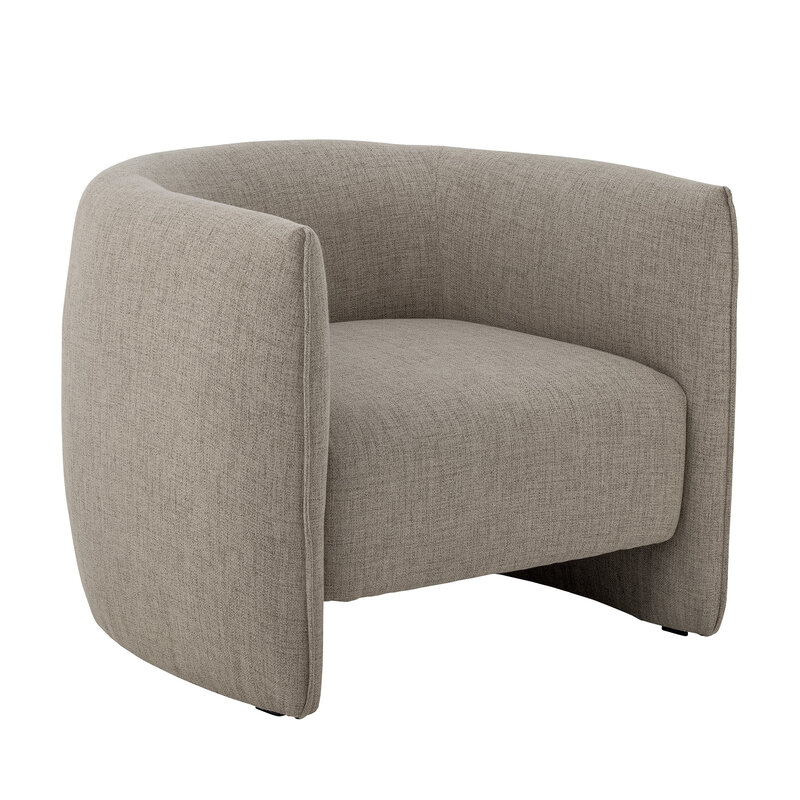 Bloomingville-collectie Bacio Lounge Chair Nature Recycled Polyester