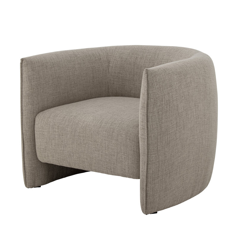 Bloomingville-collectie Bacio Lounge Chair Nature Recycled Polyester