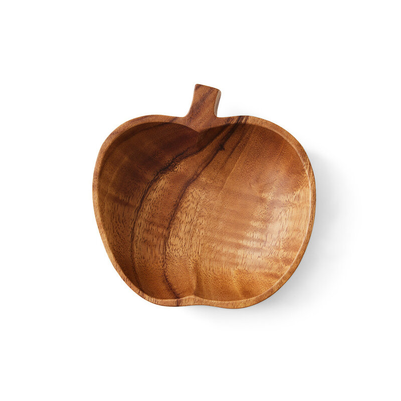 HKLIVING-collectie Acacia apple bowl M