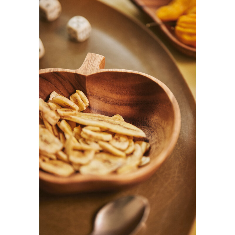 HKLIVING-collectie Acacia apple bowl L