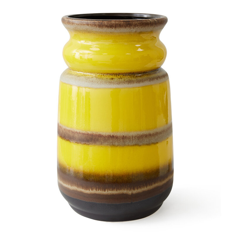 HKLIVING-collectie Grand floor vase honey