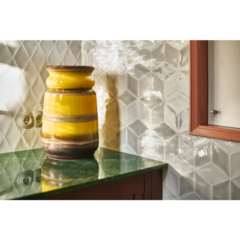 HKLIVING-collectie Grand floor vase honey