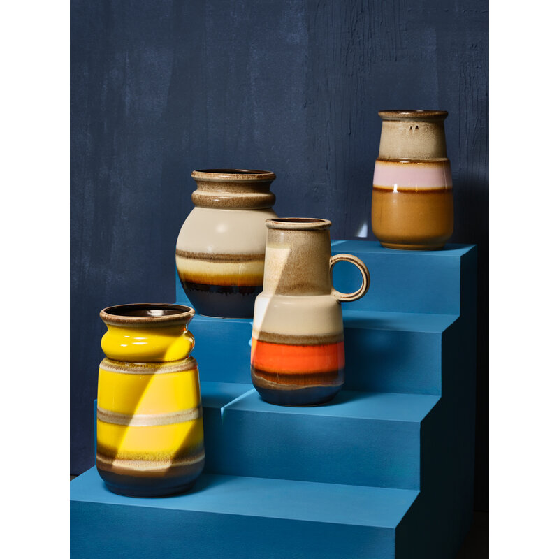 HKLIVING-collectie Grand floor vase honey