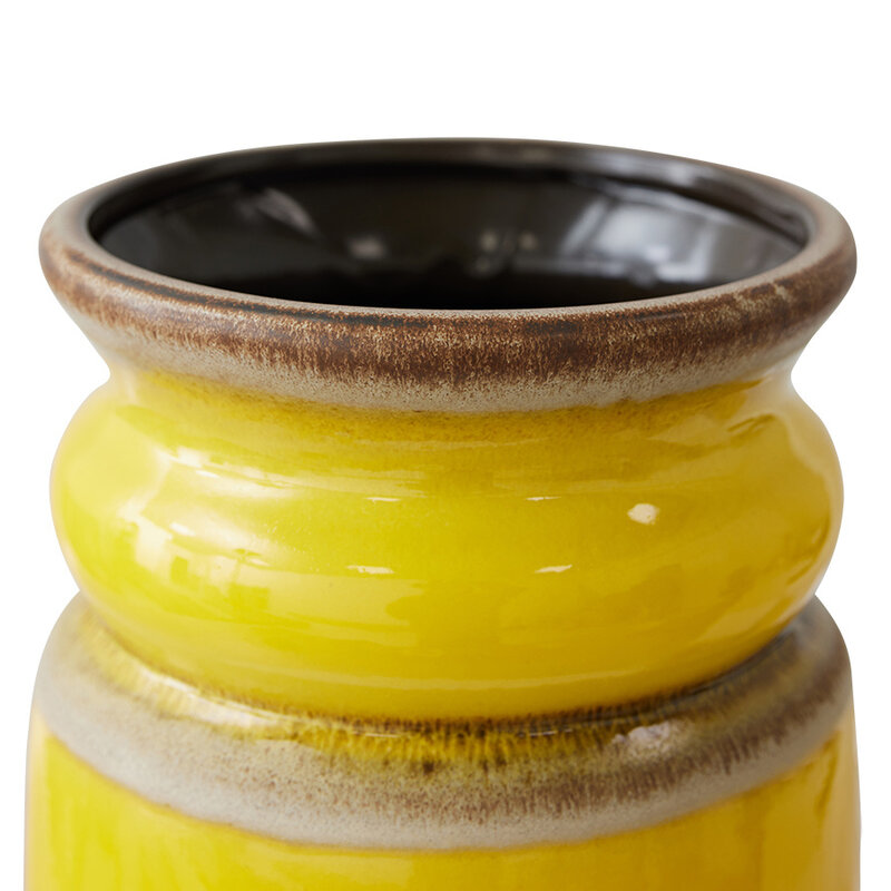 HKLIVING-collectie Grand floor vase honey