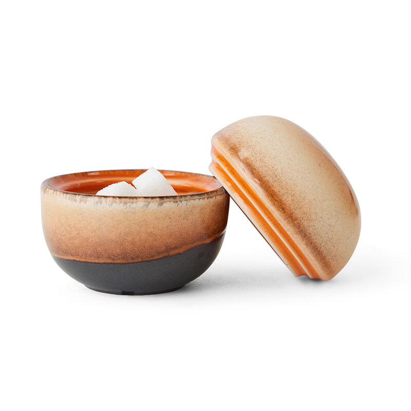 HKLIVING-collectie 70s ceramics: sugar pot 8 AM