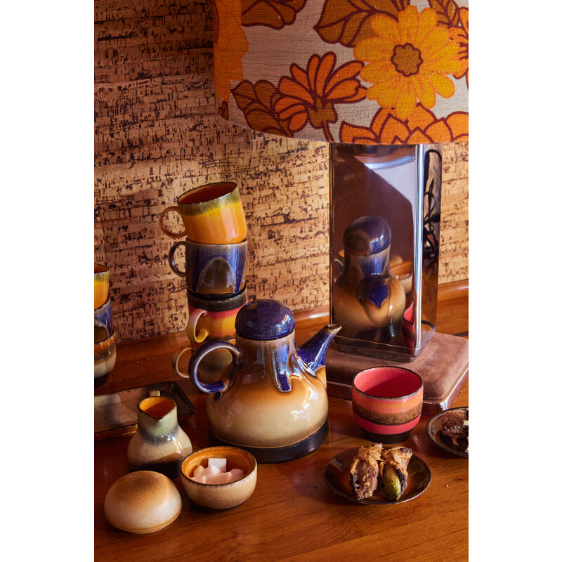 HKliving-collectie 70s ceramics: coffee mugs brazil (set of 4)